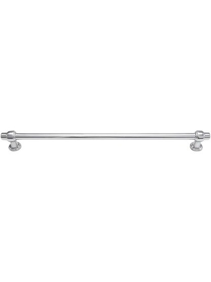 Bronte Cabinet Pull 11 5/16 inch Center-to-Center in Polished Chrome.